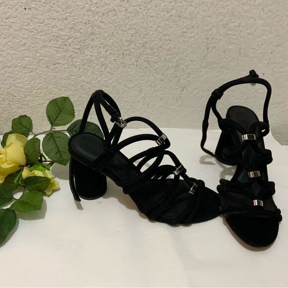 REBECCA MINKOFF black Apolline Strappy Sandals shoes size 7 M $158 - Picture 2 of 15
